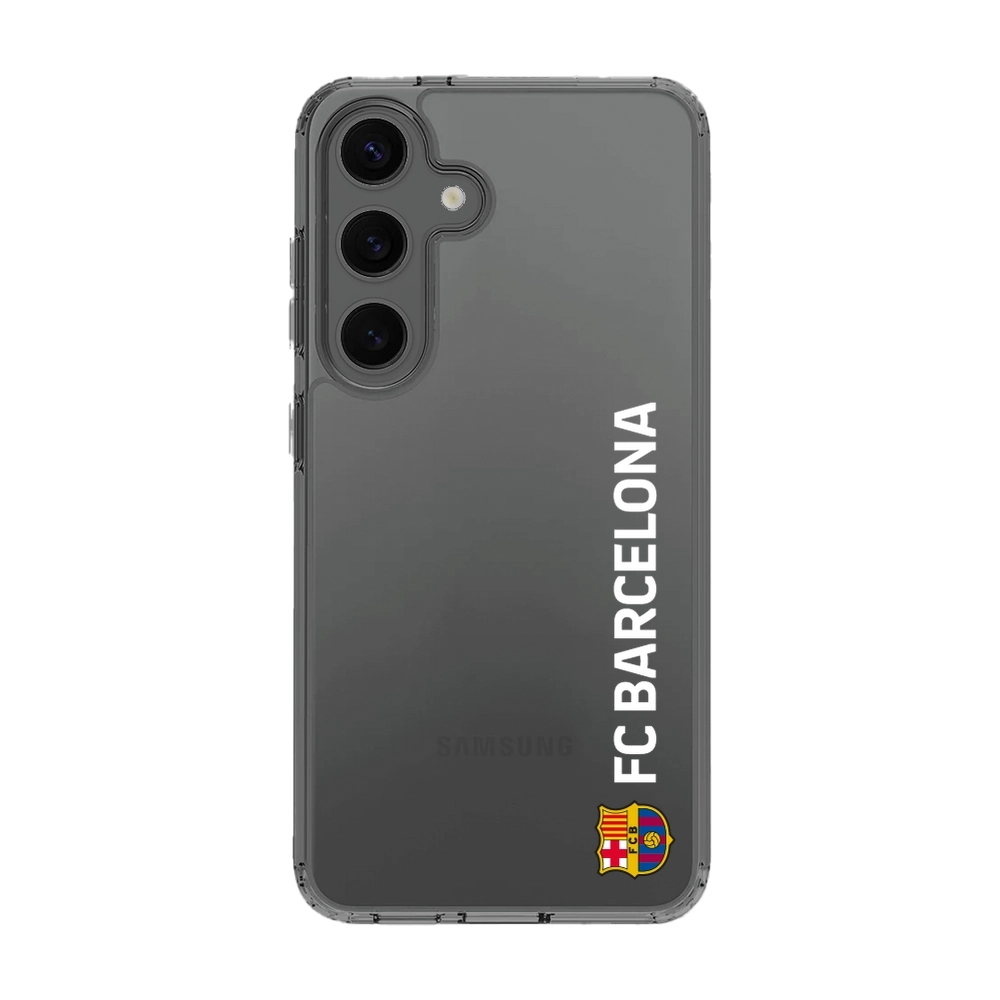 FC Barcelona Official Clear Phone Case White Vertical
