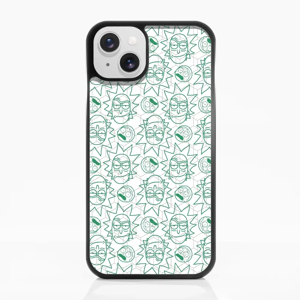 Rick and Morty face pattern...