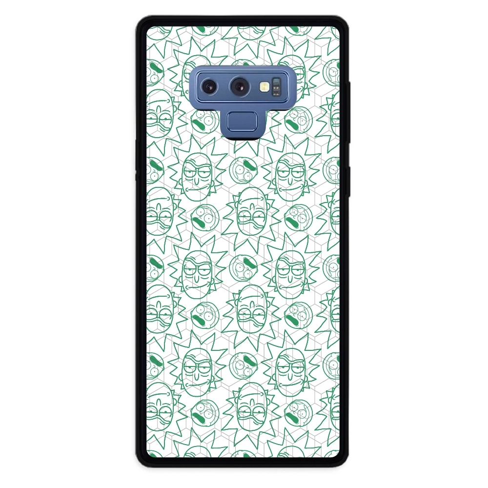Rick and Morty face pattern...