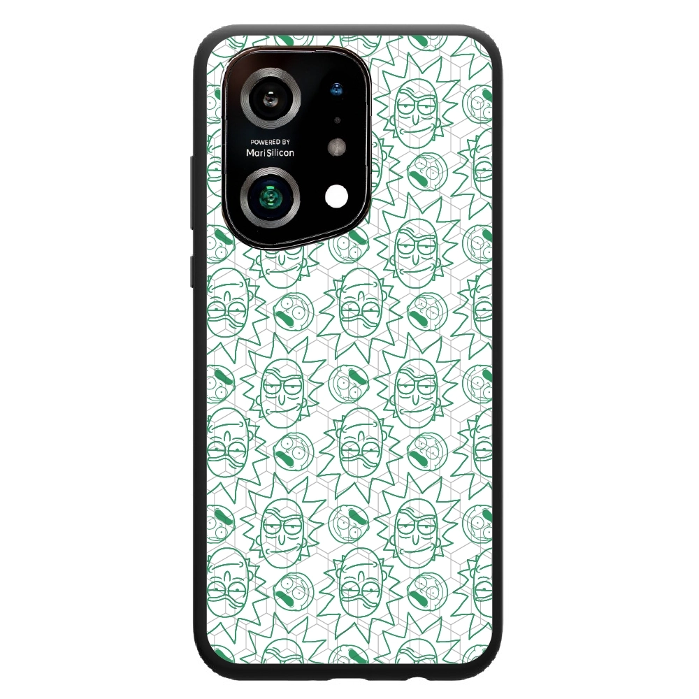 Rick and Morty face pattern...