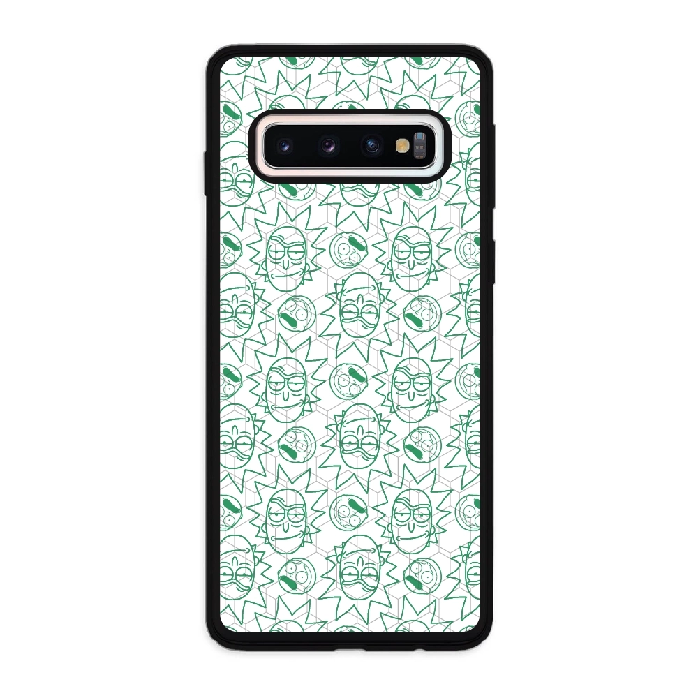 Rick and Morty face pattern...