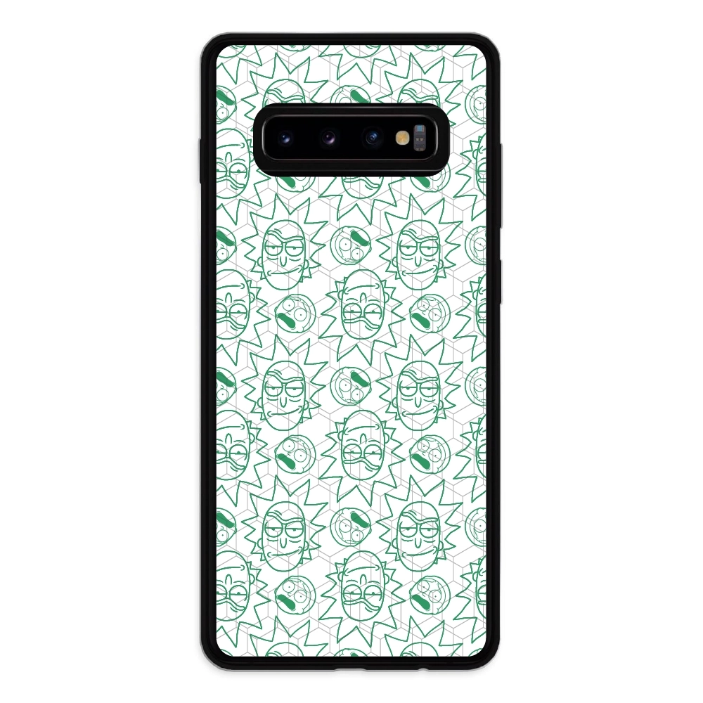 Rick and Morty face pattern...