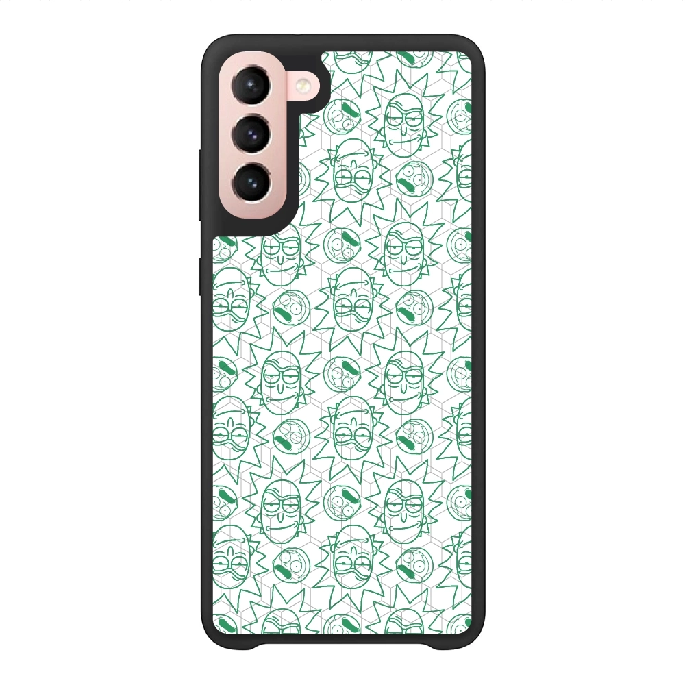Rick and Morty face pattern...