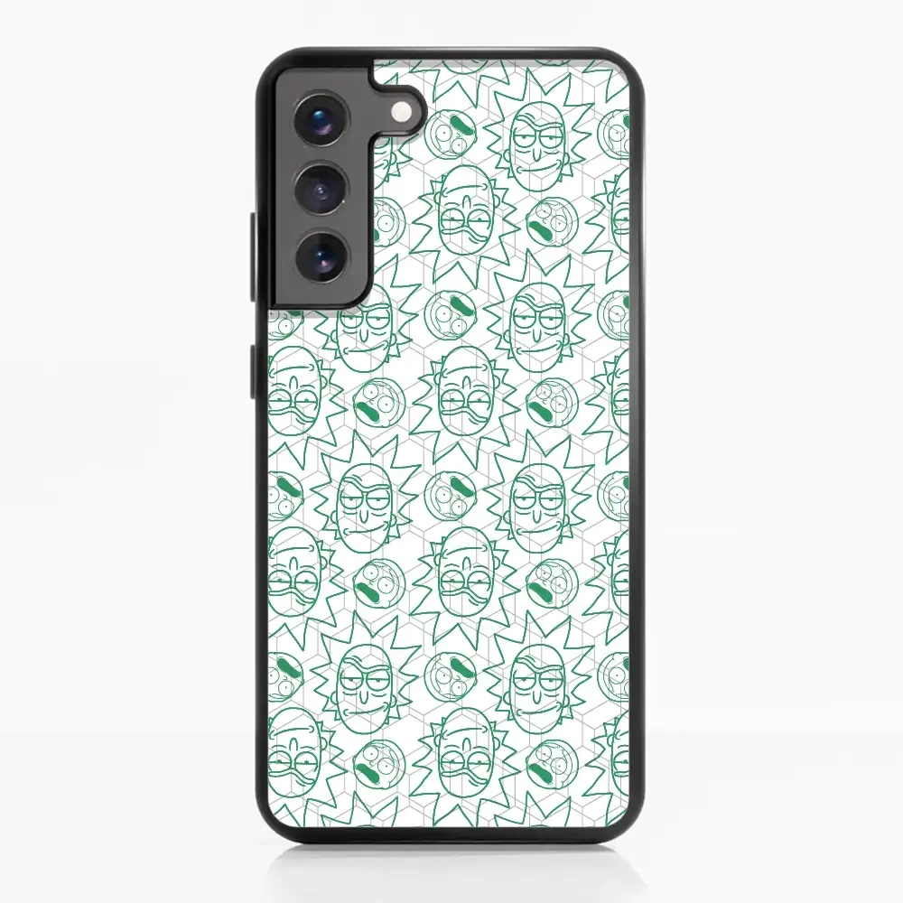 Rick and Morty face pattern...
