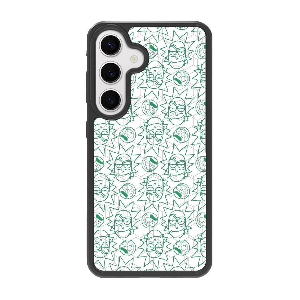 Rick and Morty face pattern...