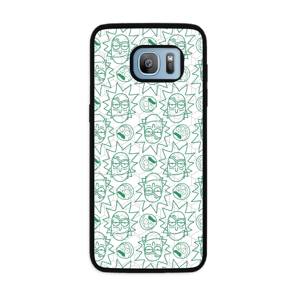 Rick and Morty face pattern...