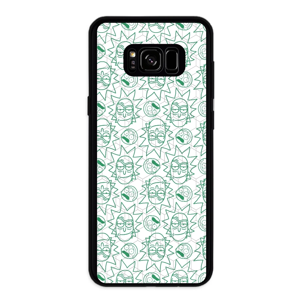 Rick and Morty face pattern...